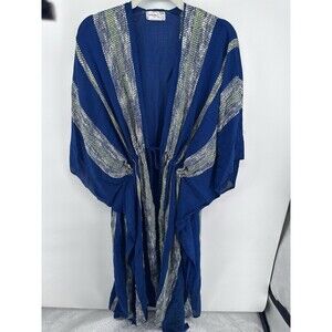 Free People Emerald Coast Kimono Duster NWOT One Size Blue